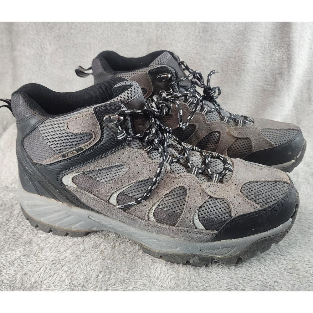 Khombu Hiking Boots Mens Size 11 M‎ Gray Leather Suede Mesh Tyler Outdoor Trail